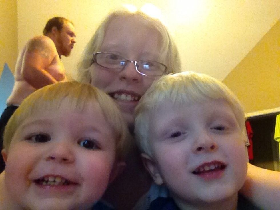 Selfie with both of my little brothers!!!