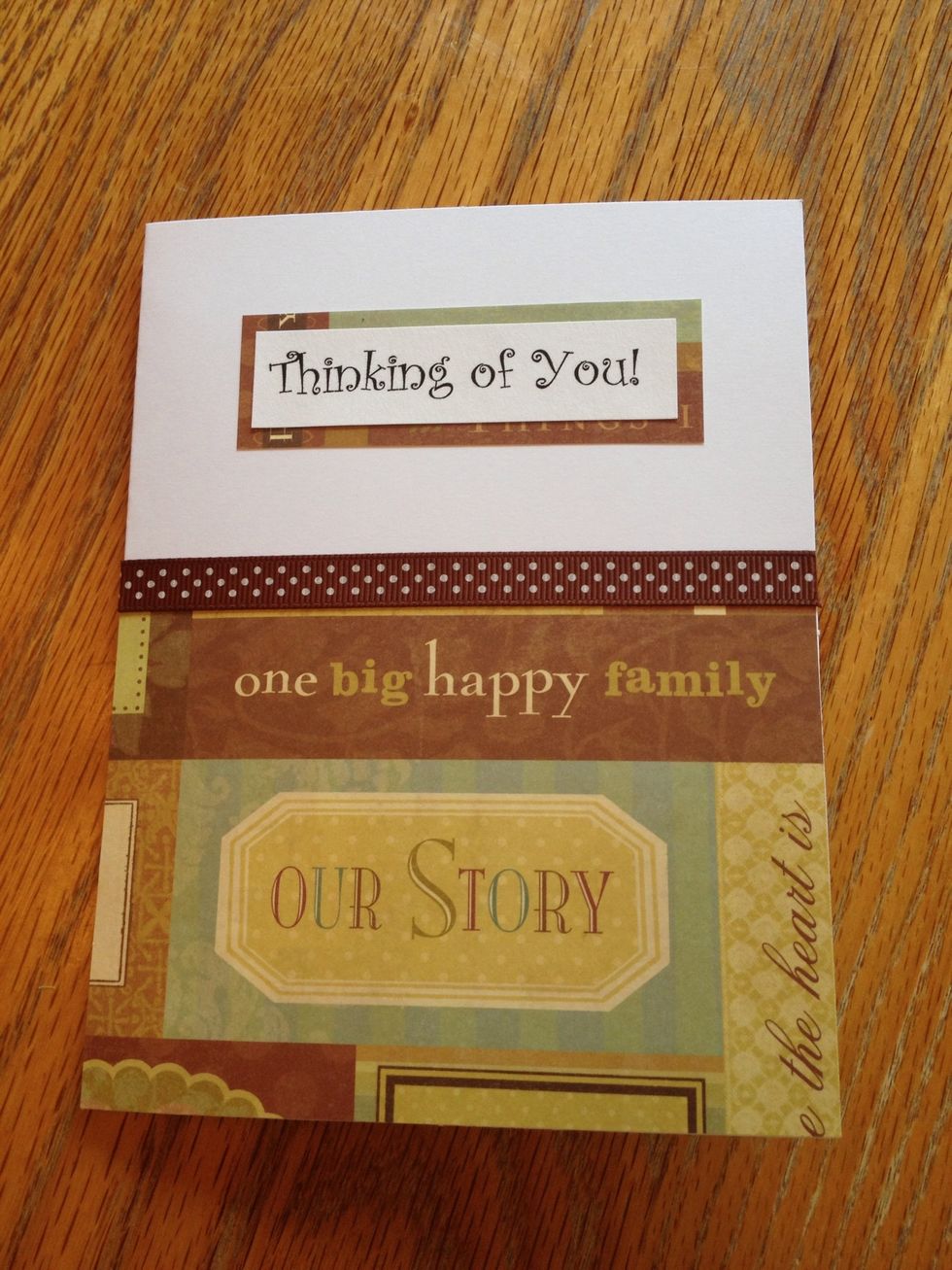 Send someone a card with a personal note written inside.