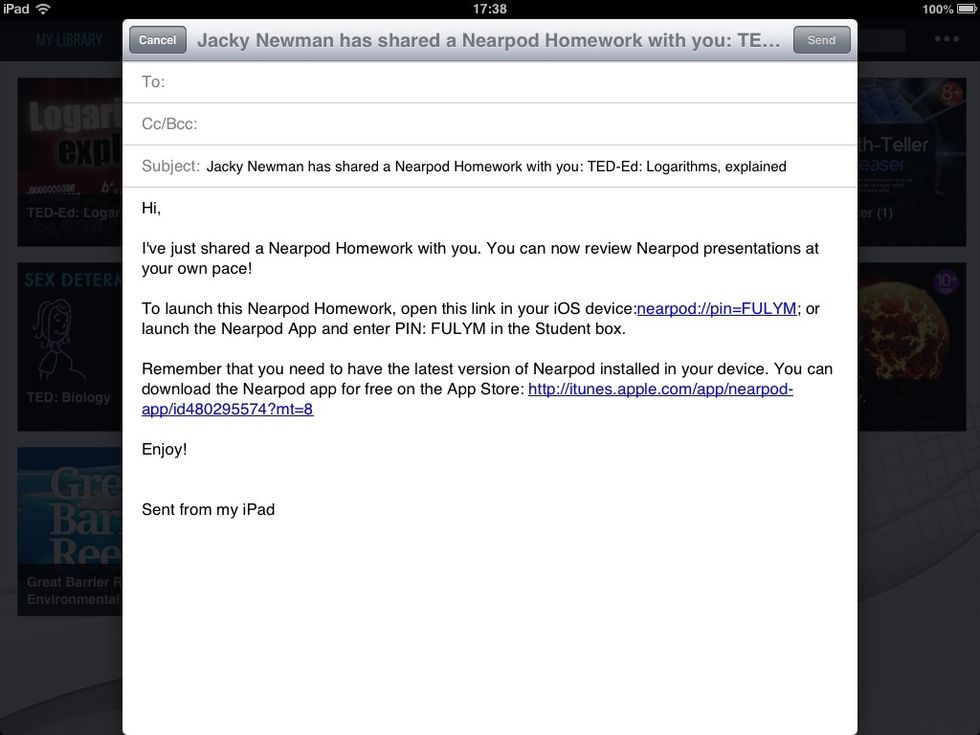Send the PIN to your students so that they can launch the NPP later at home and explore the presentation at their own pace!