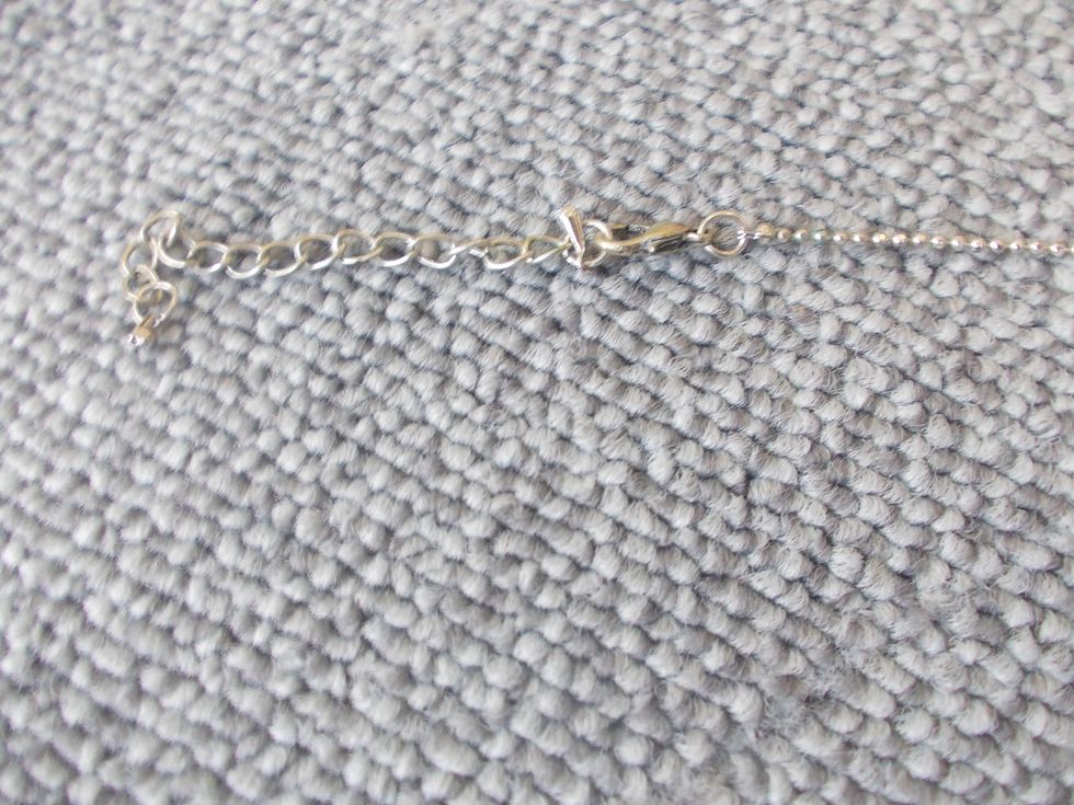 Separate chain from necklace using pliers/scissors
