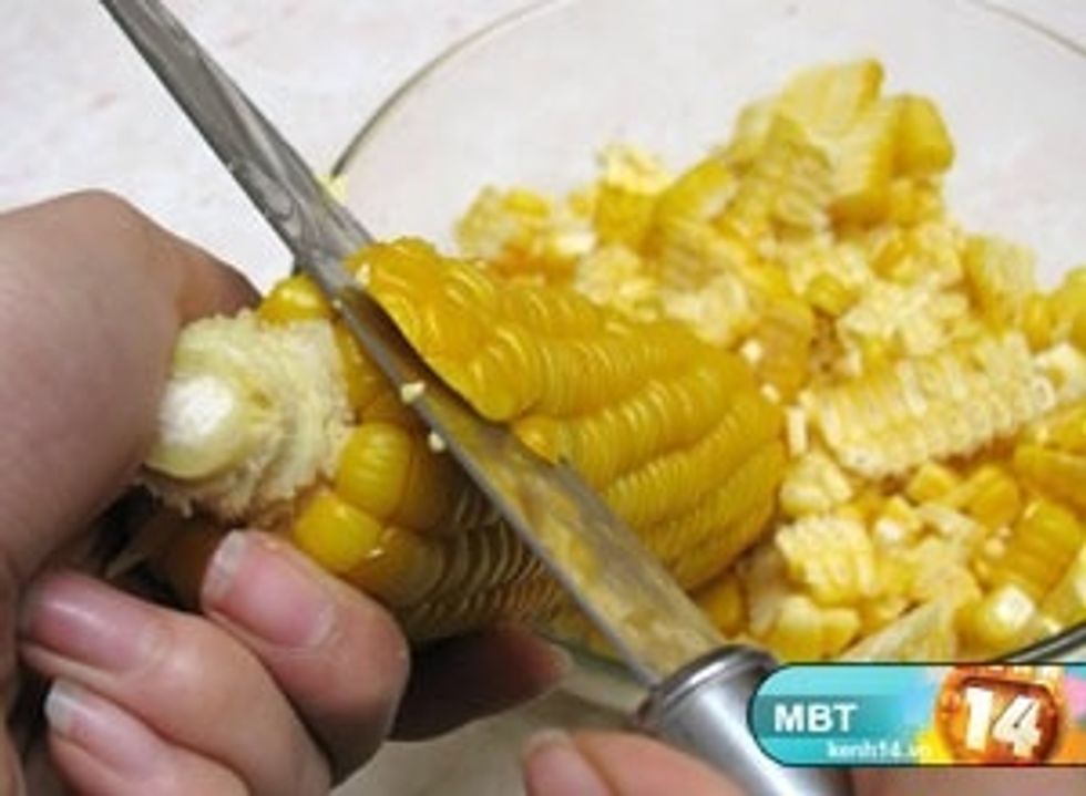 Separate corn seeds from core or you can do like this to save time \ud83d\ude01