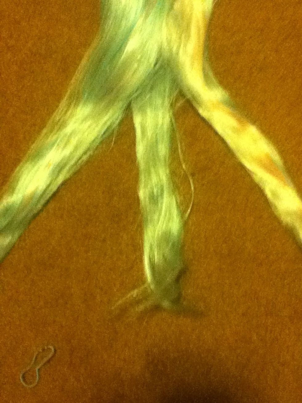 Separate into three equal sections