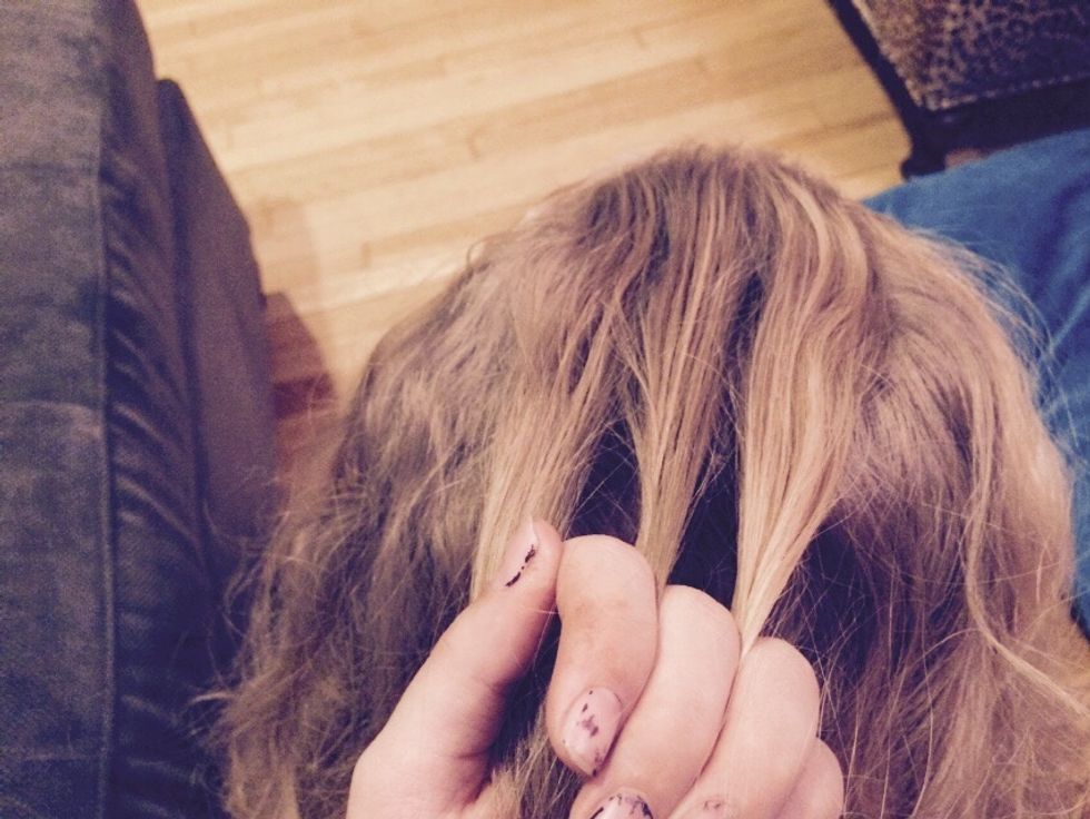 Separate it into three strands