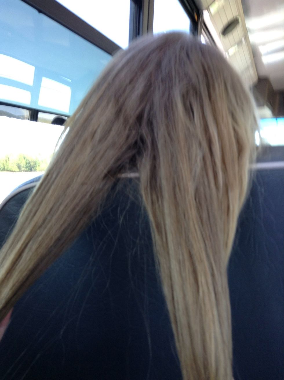 Separate it into two equal pieces