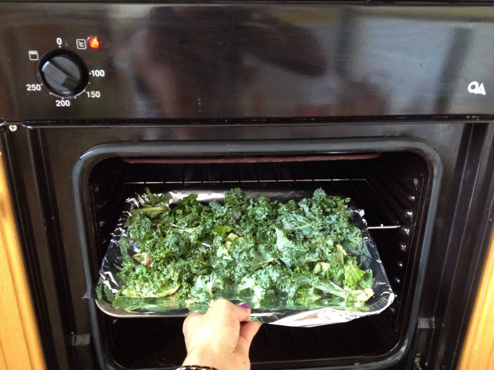 Separate onto a foil lined baking tray, place into the warmed oven for 25-35 mins keeping an eye on them after 20 mins, so that they don't over cook.