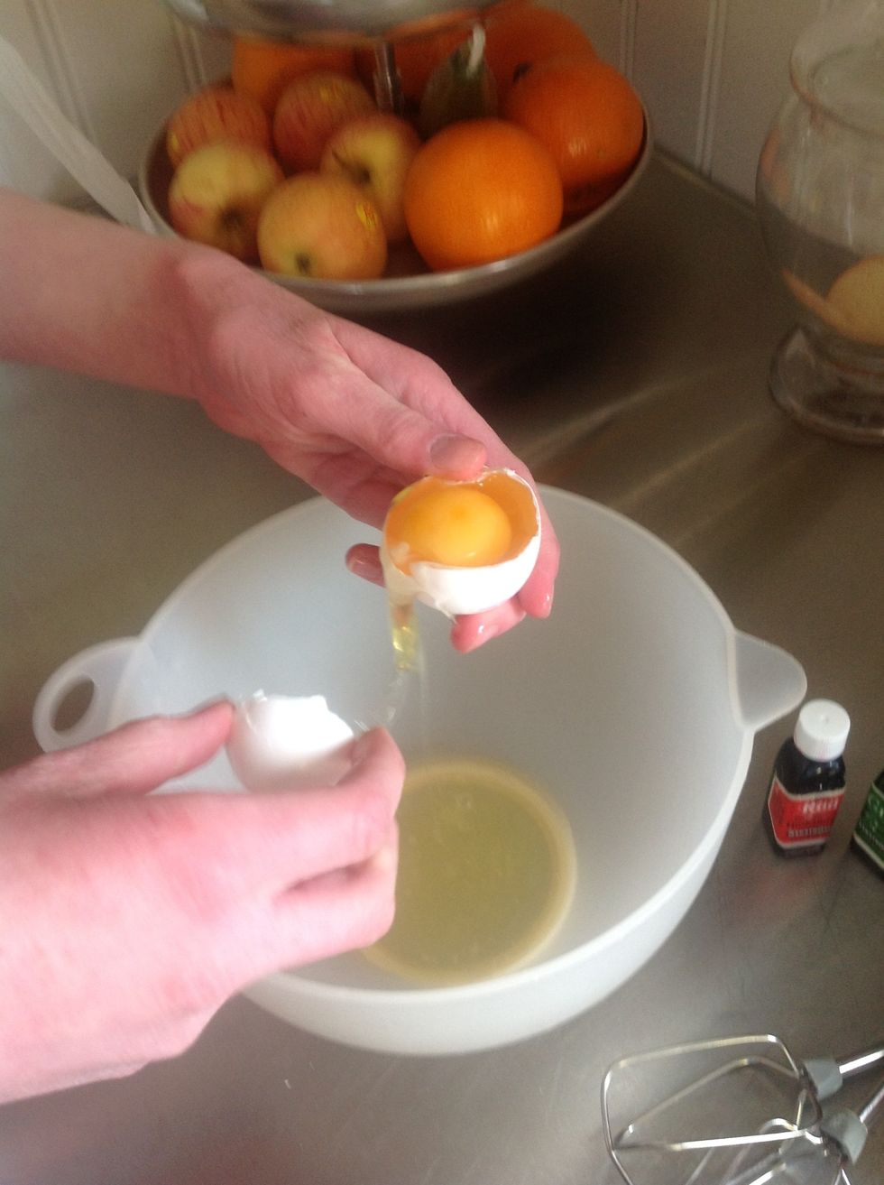 Separate the 3 eggs and save the egg white