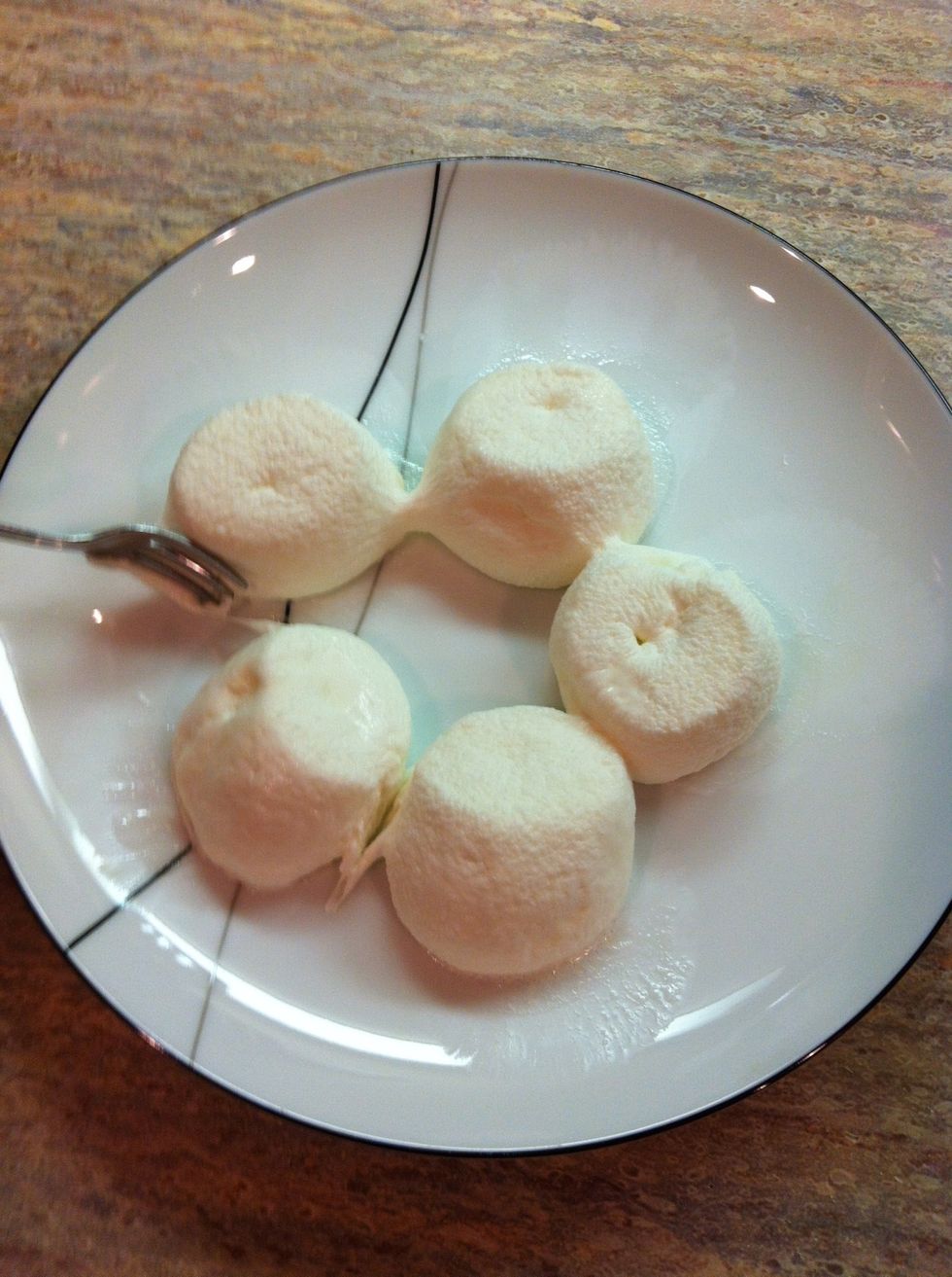 Separate the marshmallows if they all are stuck together