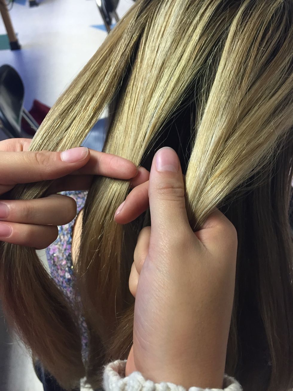 Separate the section into three parts