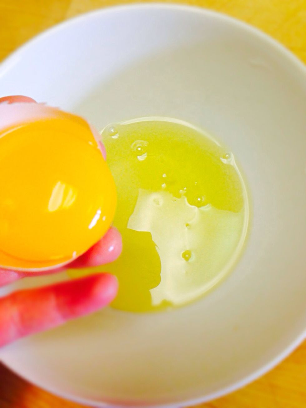 Separate the whites from the yolks