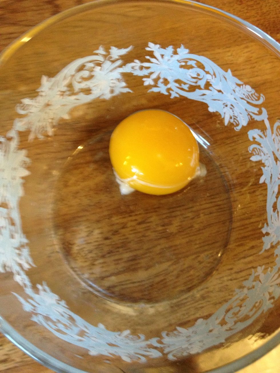 Separate your egg yolk