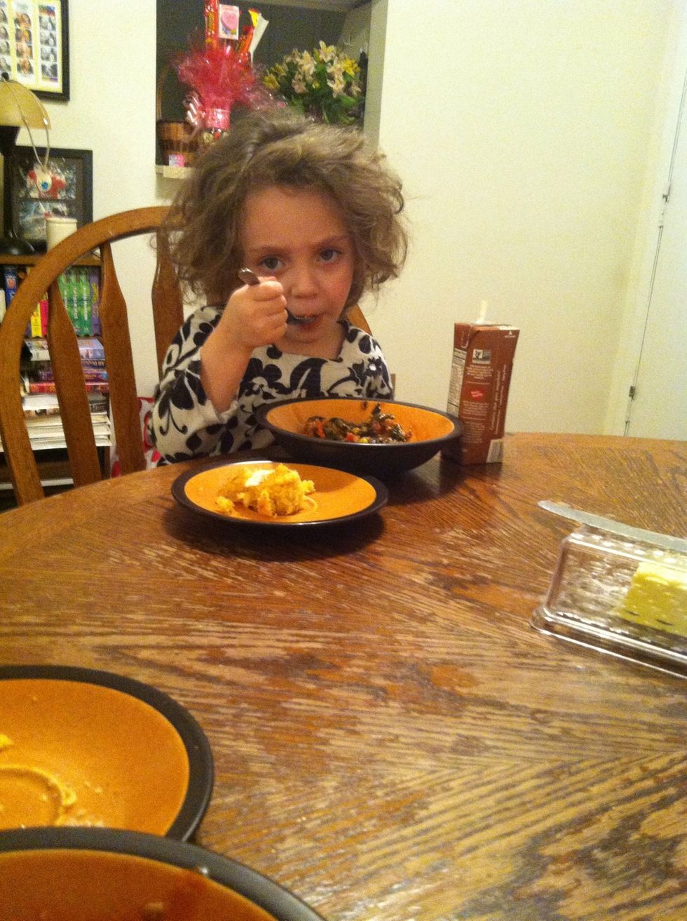 'Seriously mom.... Taking picture of me eat.... \ud83d\ude13' lol just wanted to point out that even the kids will enjoy it lol