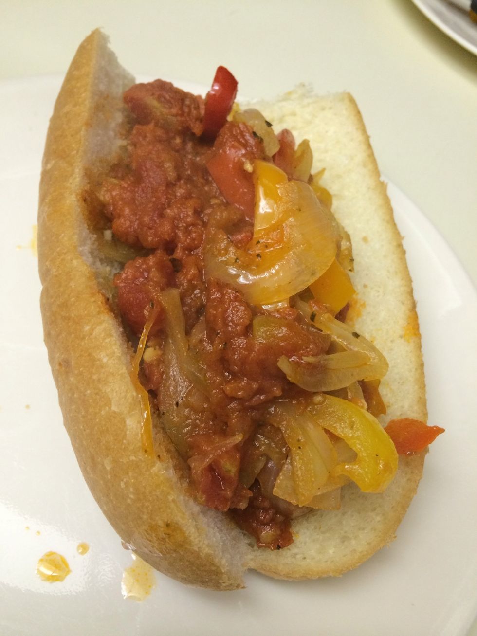 Serve alone, over rice, with pasta or my husbands favorite, on a hoagie roll.