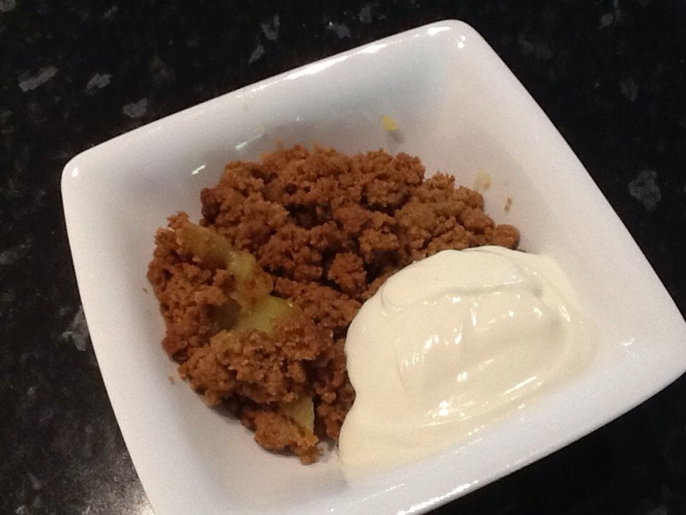 Serve and enjoy! Best eaten with plain yogurt or ice cream!