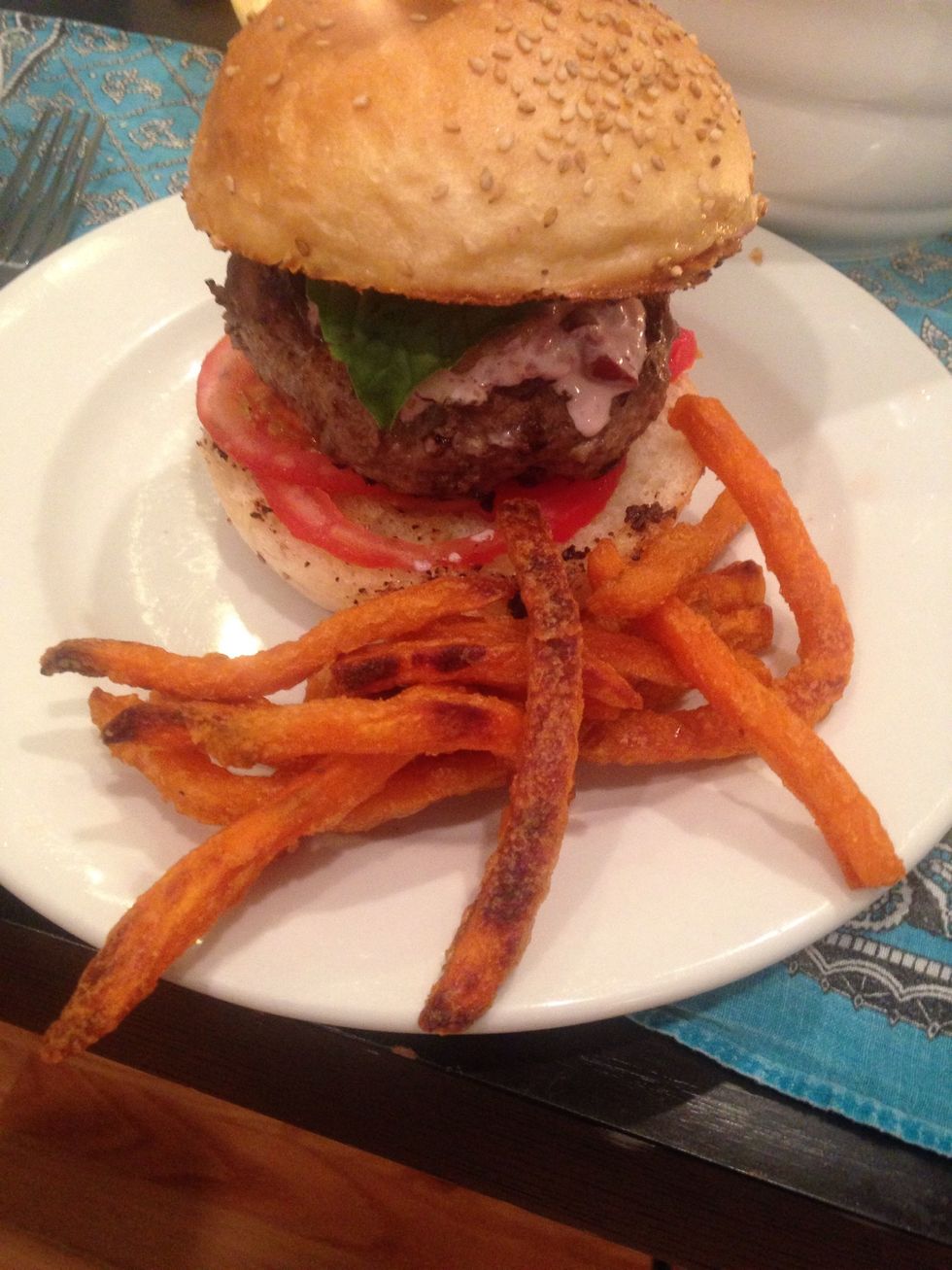 Serve and enjoy - I forgot to take a photo of the salad but it was amazing trust me