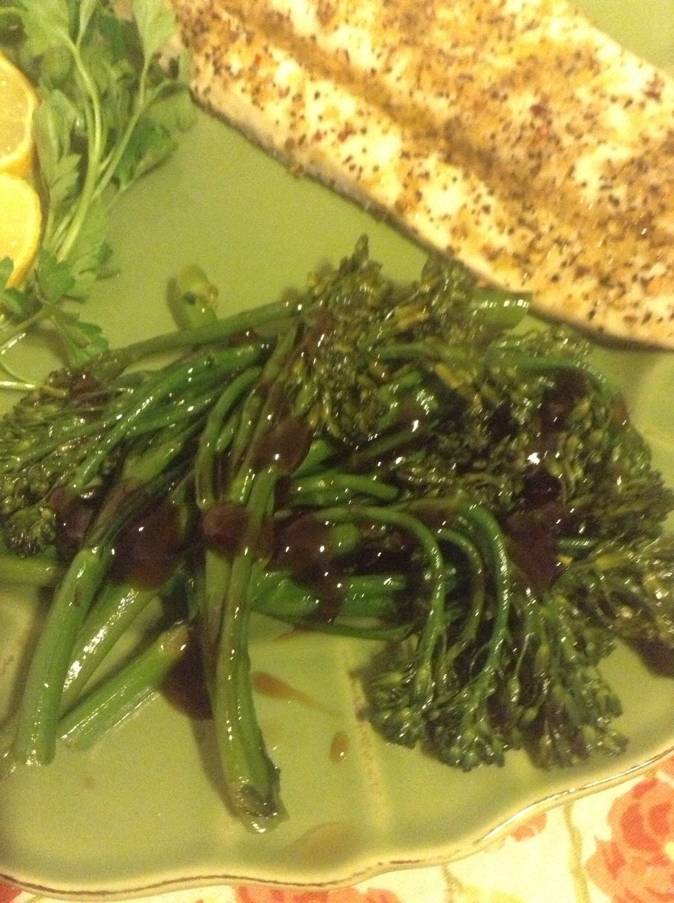 Serve and savor this delicious, healthy vegetable. I like to drizzle some more oyster sauce on but that's just how I roll. Enjoy!