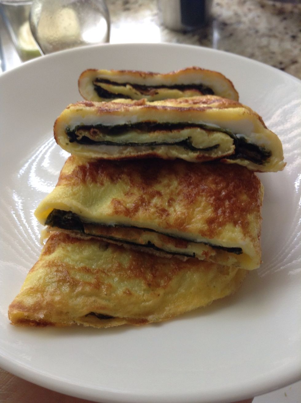 Serve :) (I only rolled my egg three times but four would be ideal)