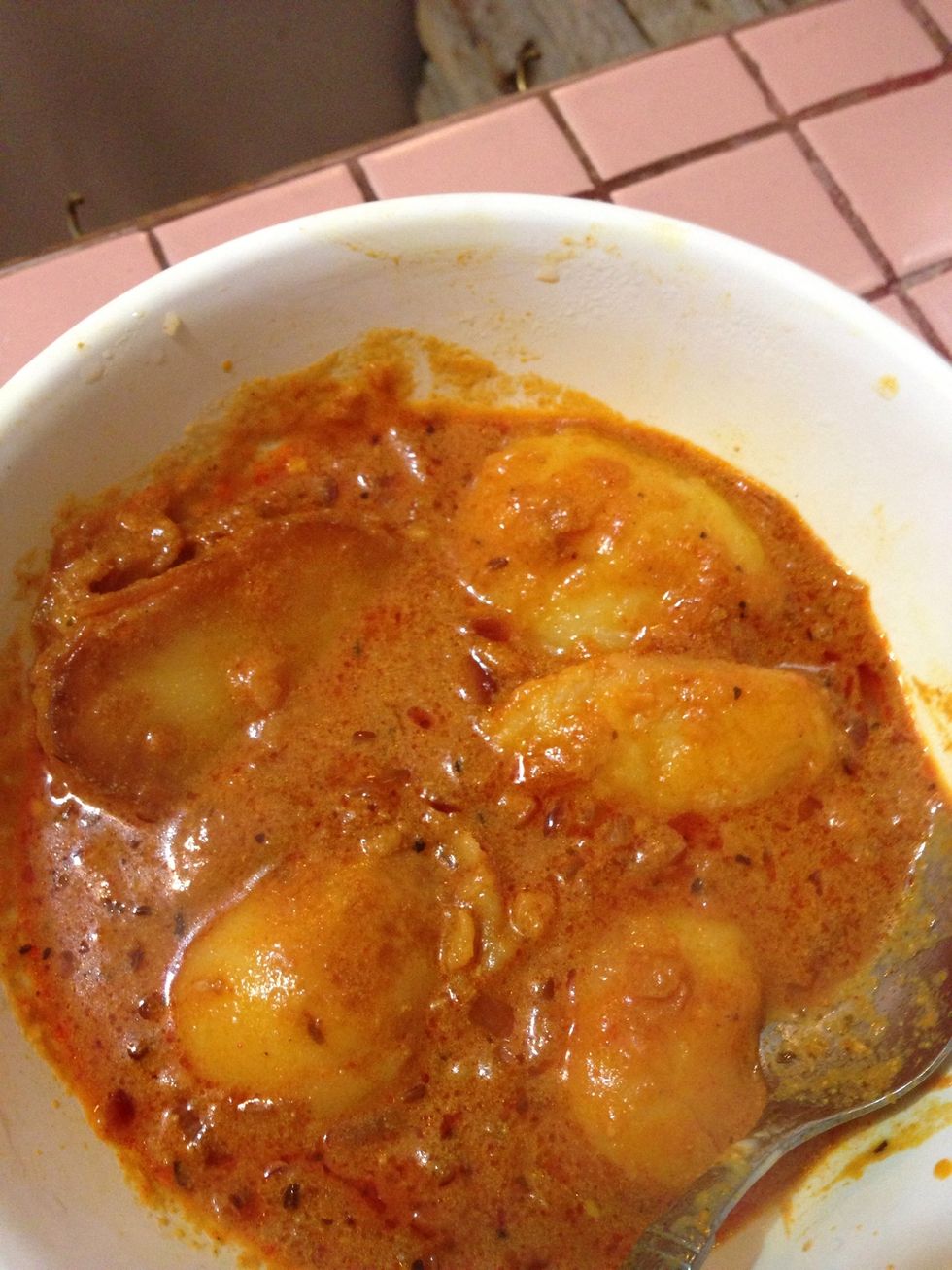 Serve it hot with bread or rice! I bet you will love it. :)