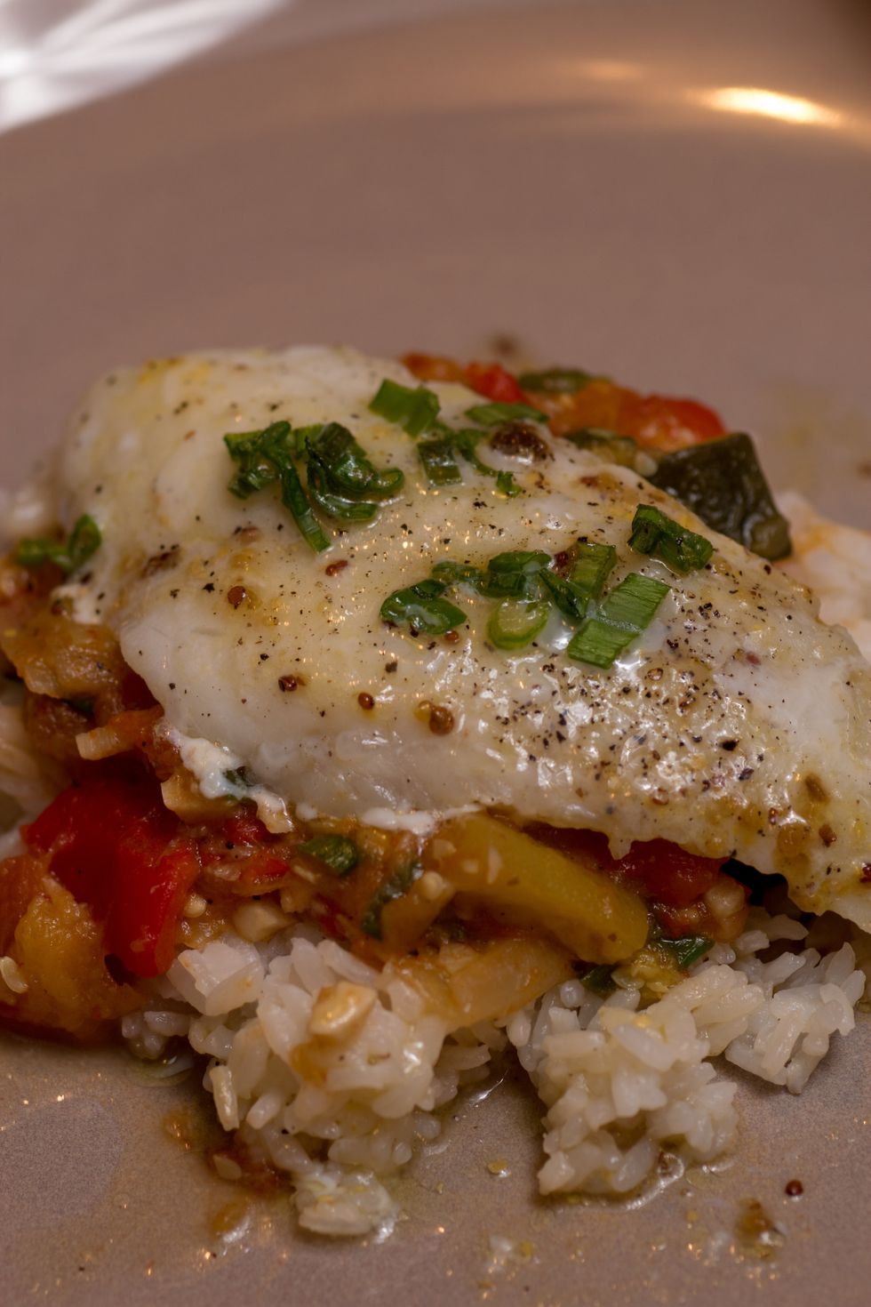 Serve it with whatever tickles your tummy. Here is over sticky rice and ratatouille ( <-- check my other guides for a rat-a-tat-tat-touille recipe)