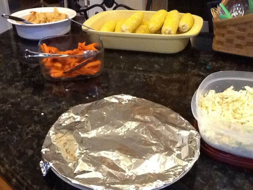 Serve Lobster Rolls with a few delicious sides. Ex) French fries, corn, coleslaw