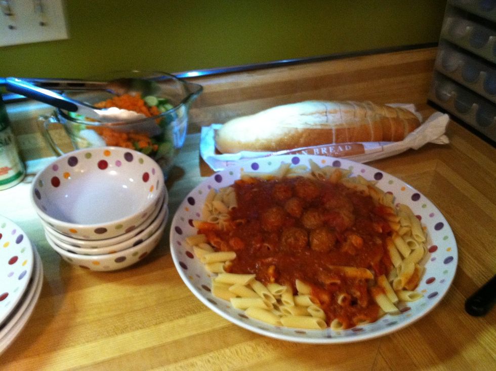 Serve over pasta with fresh Italian bread and a salad.