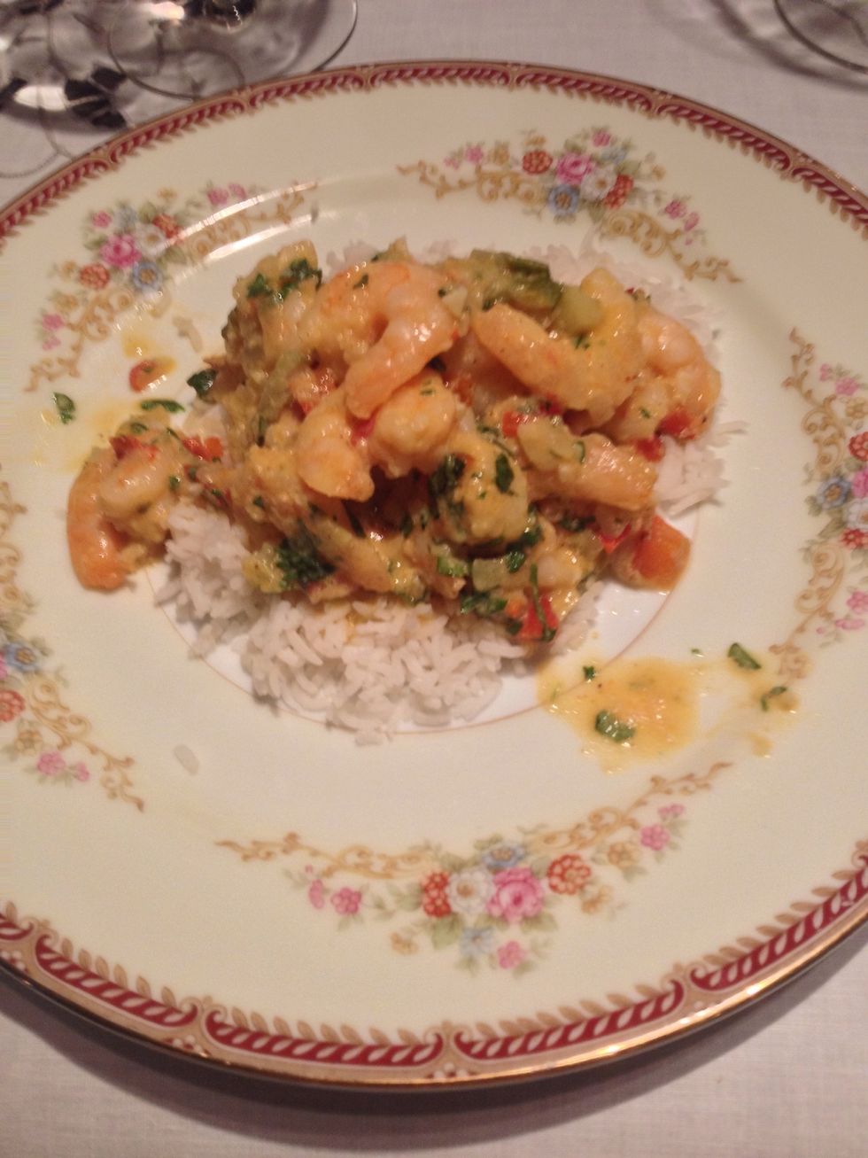 Serve over the rice and enjoy!! amazing and delicious !!