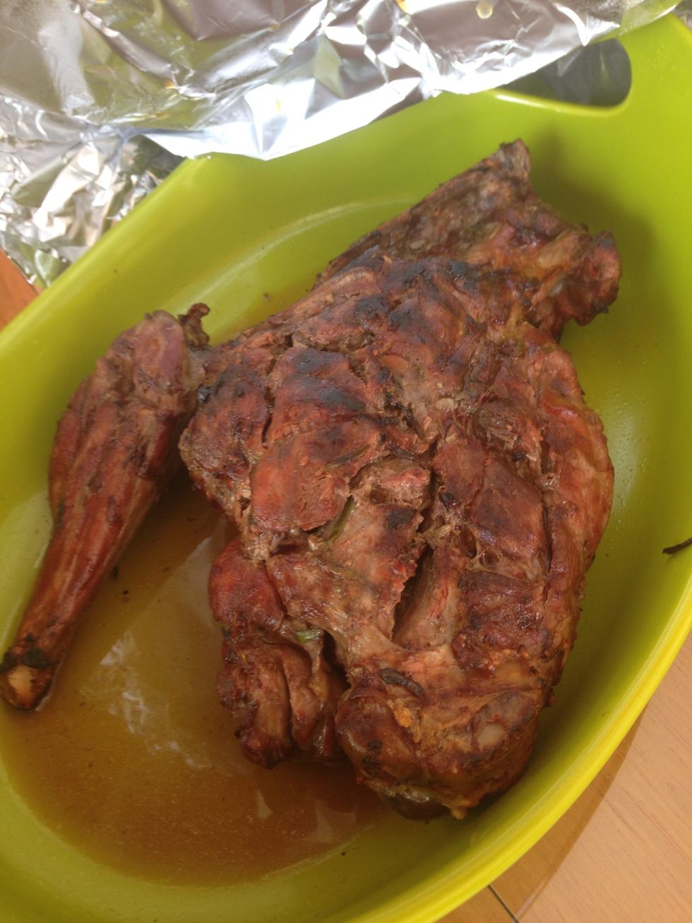 Serve the parts from the thinner side of the meat to the people that like theirs well done, and leave the thicker, pinkier pieces for you :) Enjoy!