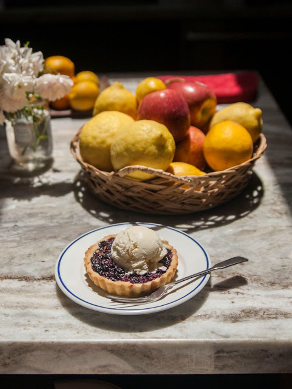 Serve them plain or with the topping of your choice. I made some buttermilk ice cream since buttermilk and blueberries go so well together.