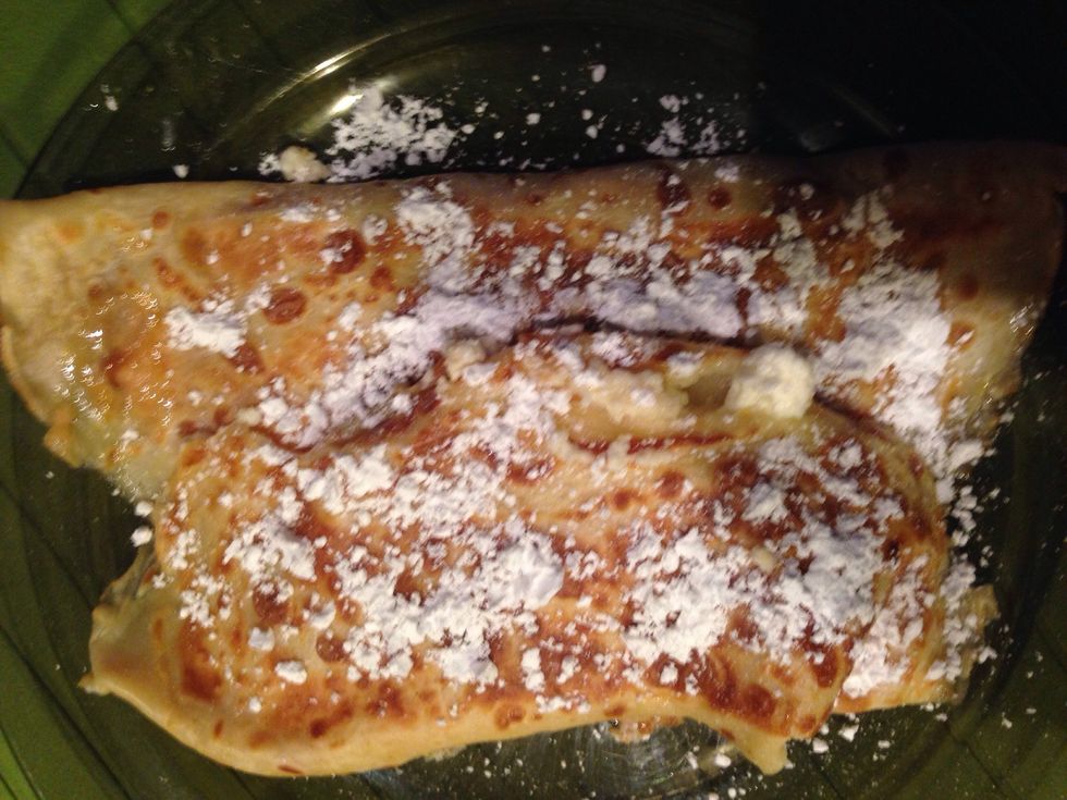 Serve them with powdered sugaron the top.