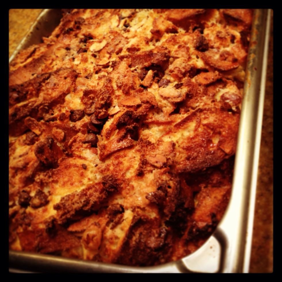 Serve warm with anglaise