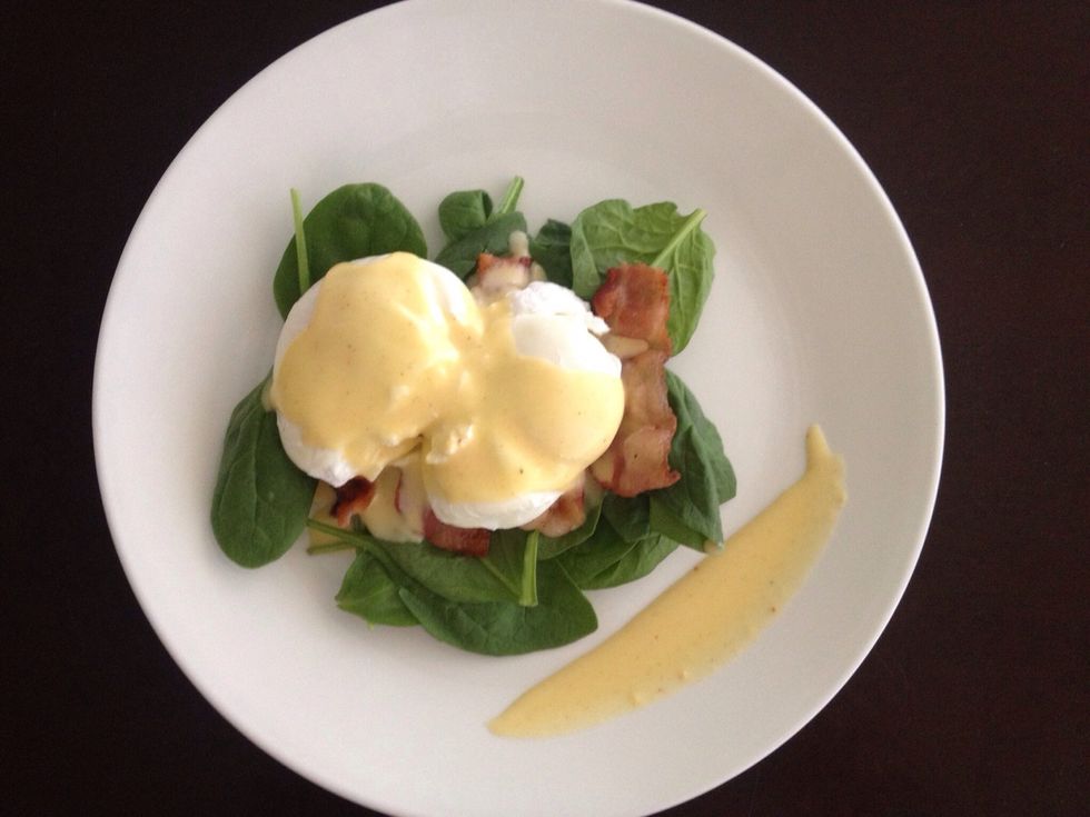 Serve while hot! On poached eggs, grilled asparagus, with an artichoke etc. the possibilities are endless \ud83d\ude0a