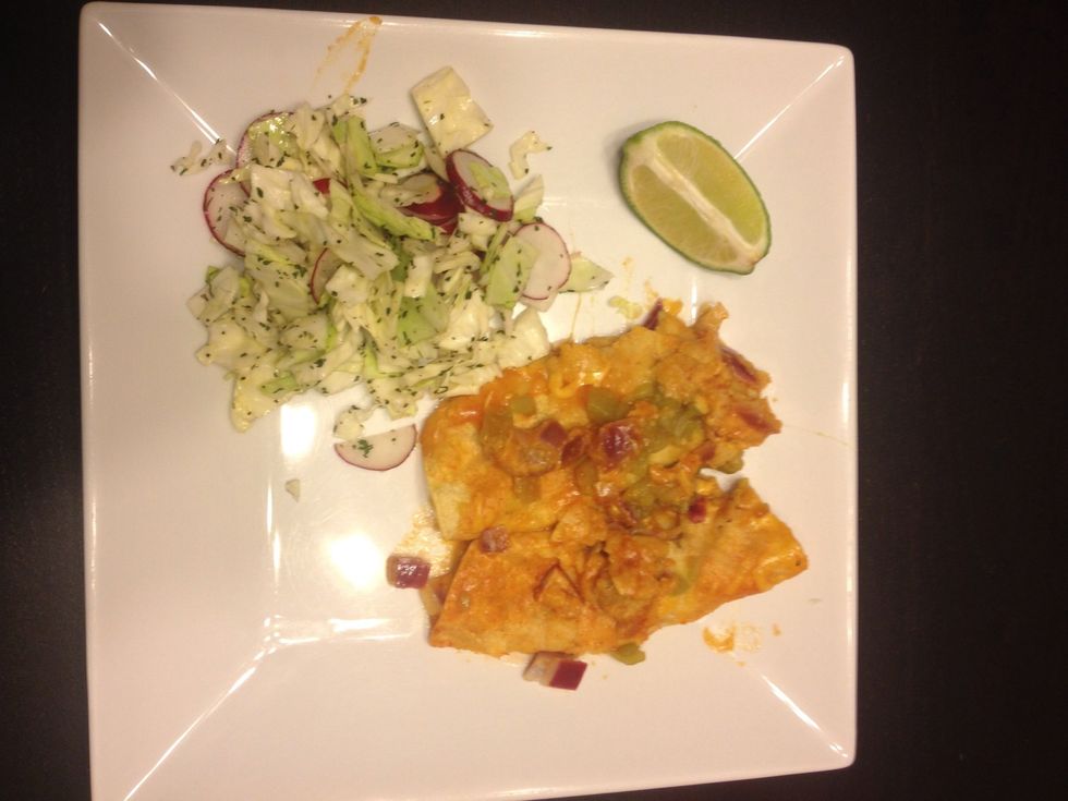 Serve with 1/4 a lime slice