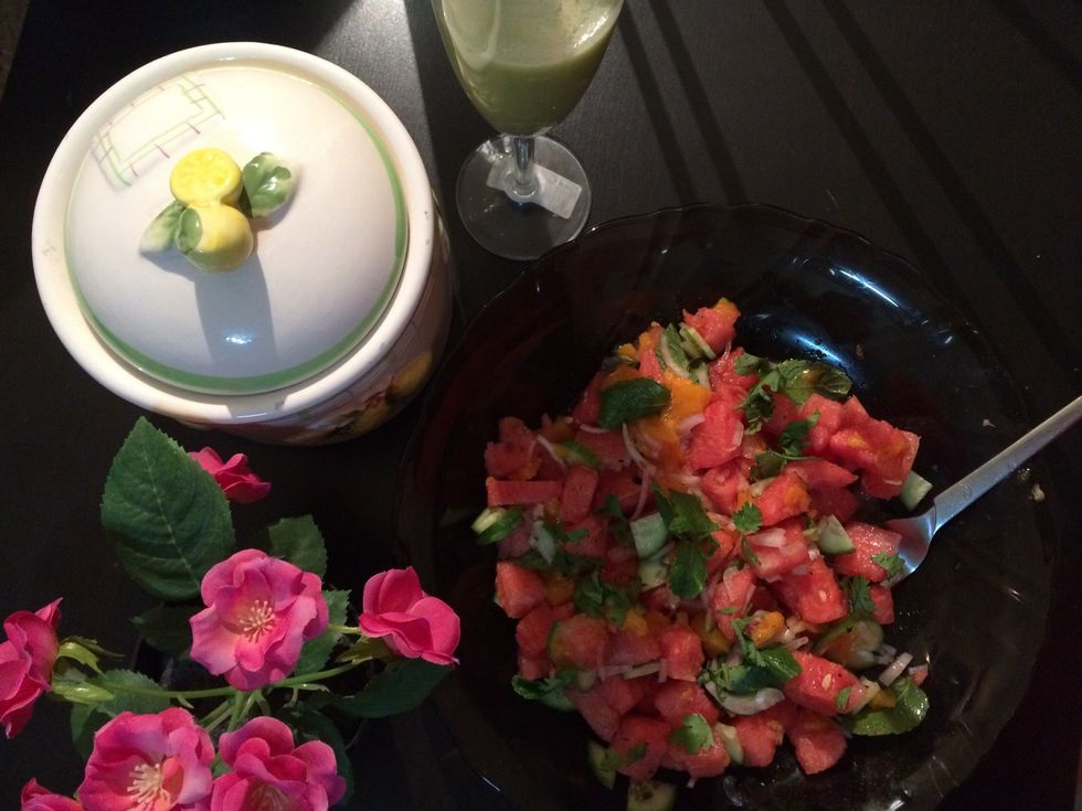 Serve with a green juice. Perfect detox. Perfect for summer. Always share and be grateful to the Creator of such beautiful things !
