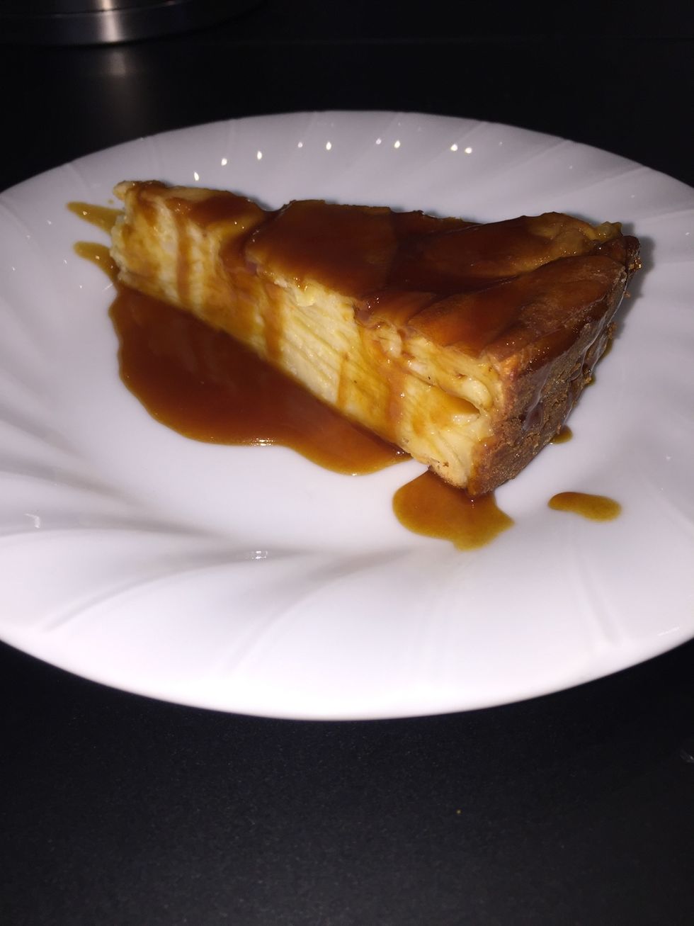 Serve with caramel sauce, vanilla ice cream or on its own
