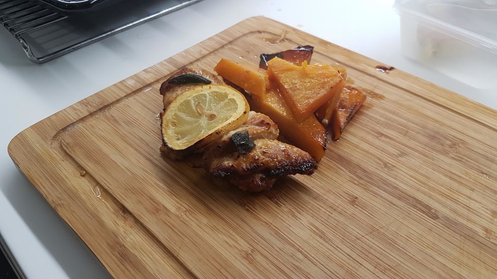 Serve with excess maple gravy drizzled over top...