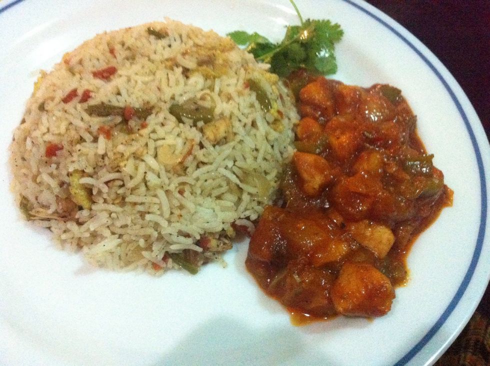 serve with fried rice