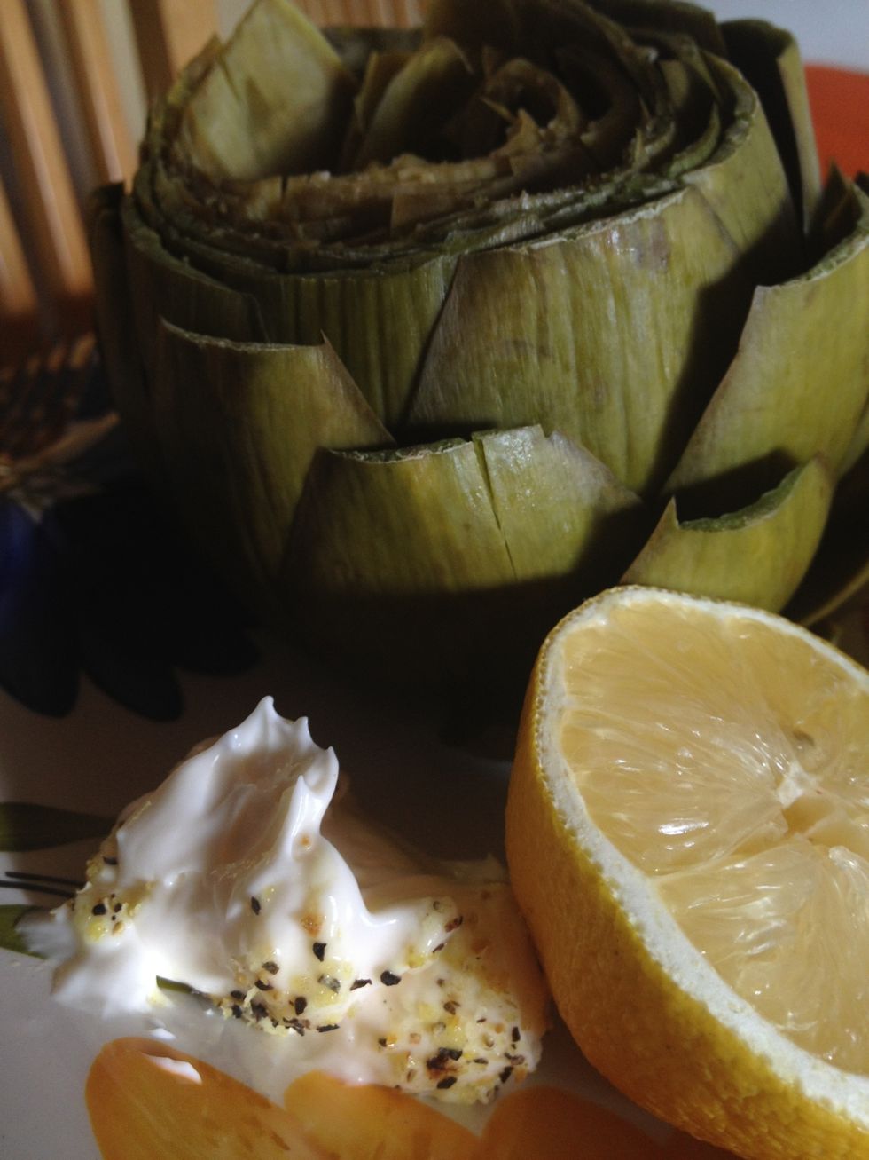 Serve with mayo sprinkled with lemon pepper and Enjoy!