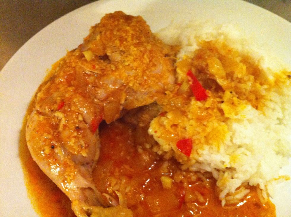 Serve with rice and enjoy!