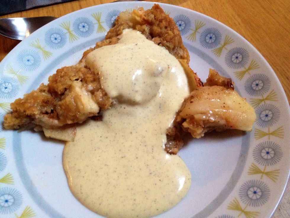 Serve with vanilla icecream or vanilla sauce.