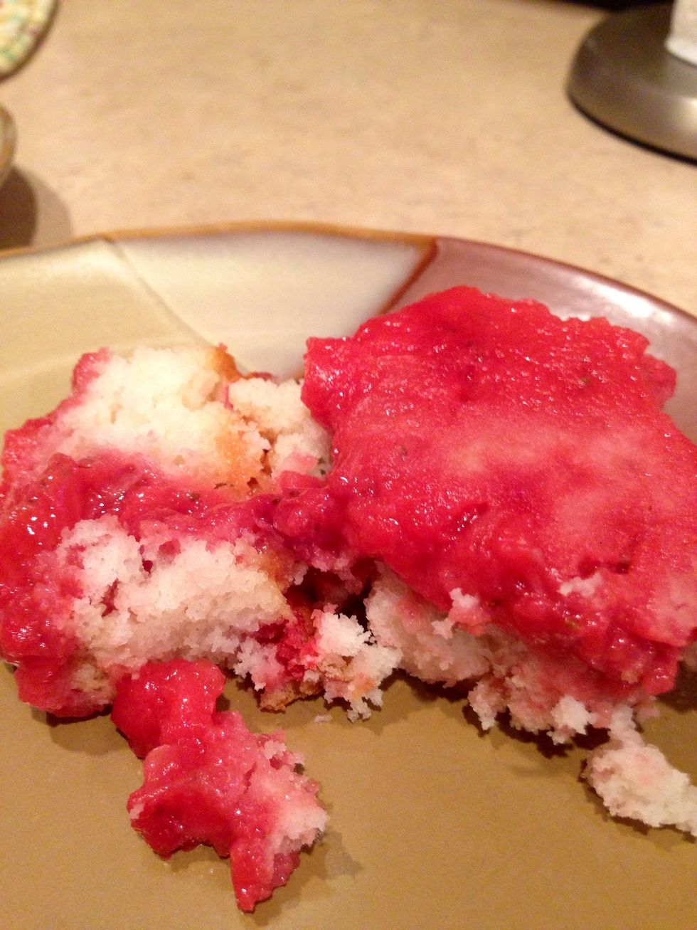 Serve with whipped cream (I didn't have any on hand) and enjoy!