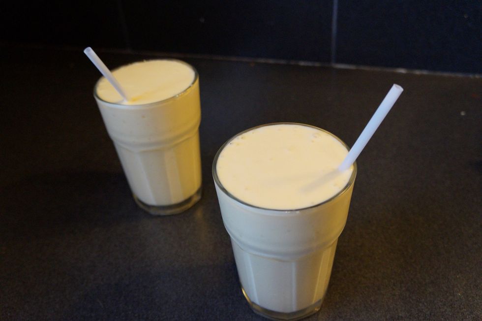 serve your mango lassi as a light and refreshing dink for desert