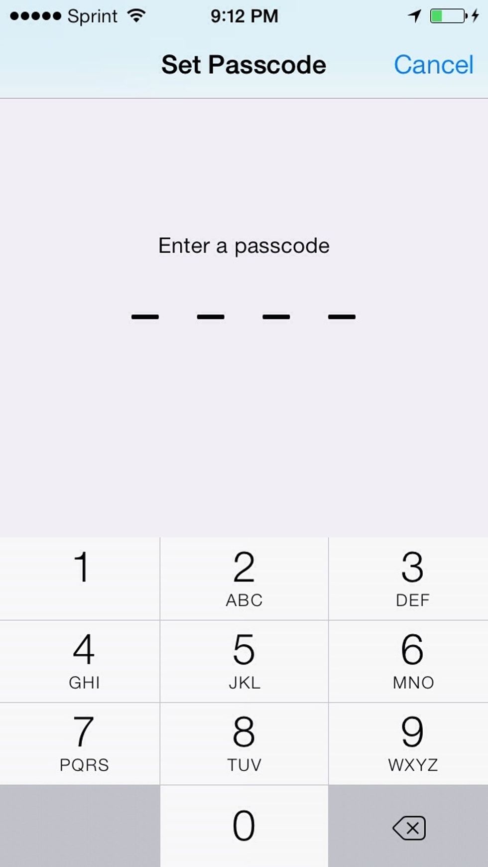 Set a password you can remember