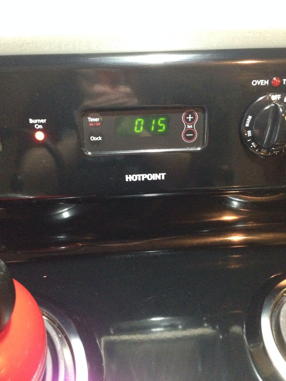 Set a timer for 15 mins