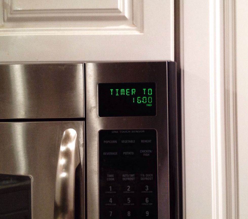 Set a timer for 16 mins