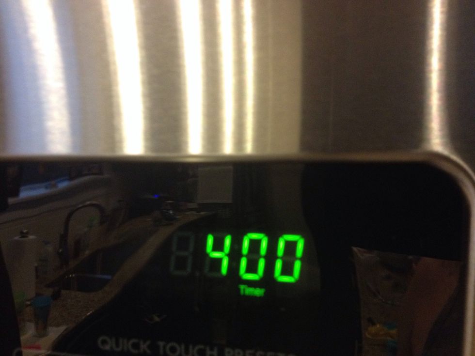 Set a timer for 4 minutes and press start.