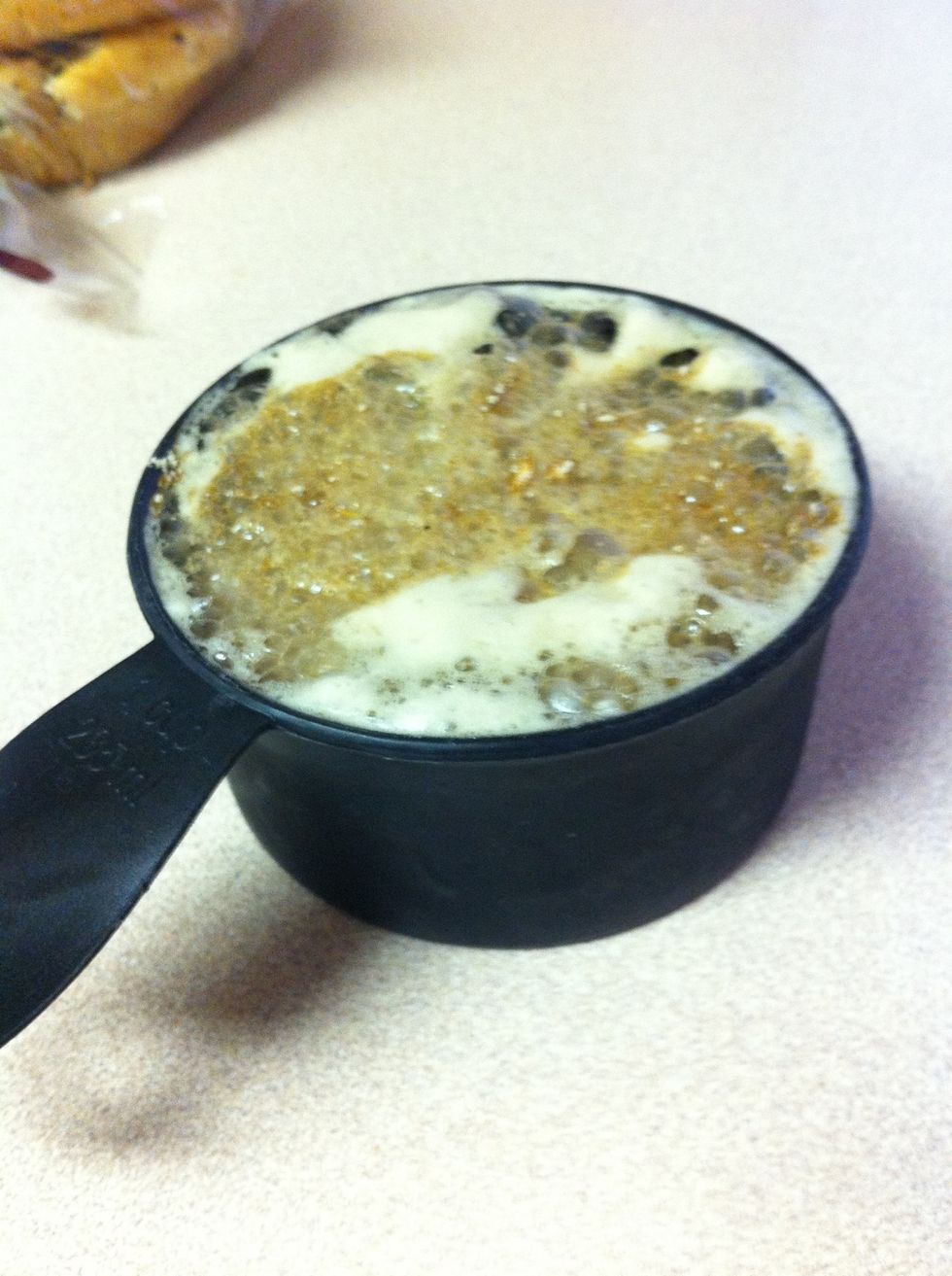 Set aside 1/3 cup of beer, salt and 1/4 packet of onion soup mix.