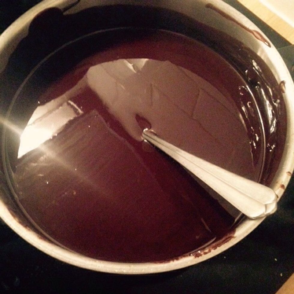 Set aside to cool down once fully melted