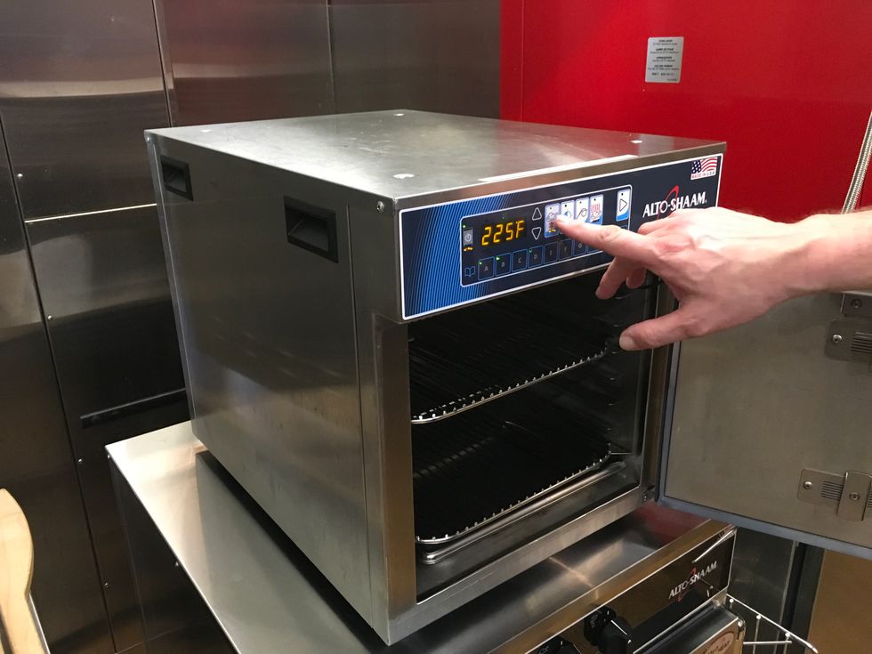 Set cook temp to 225 degrees fahrenheit.