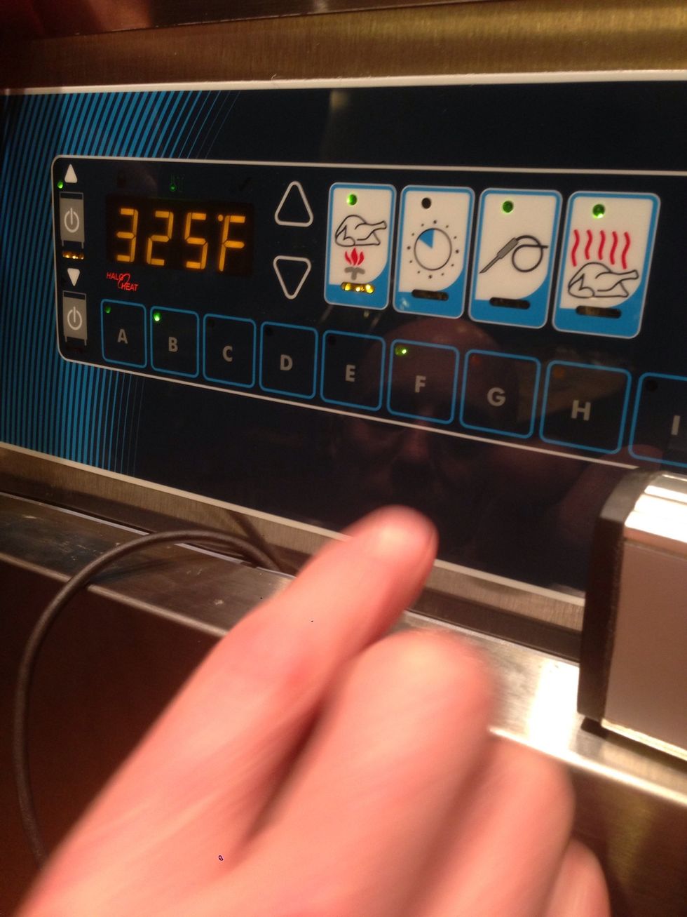 Set cook temp to 325F (163C).