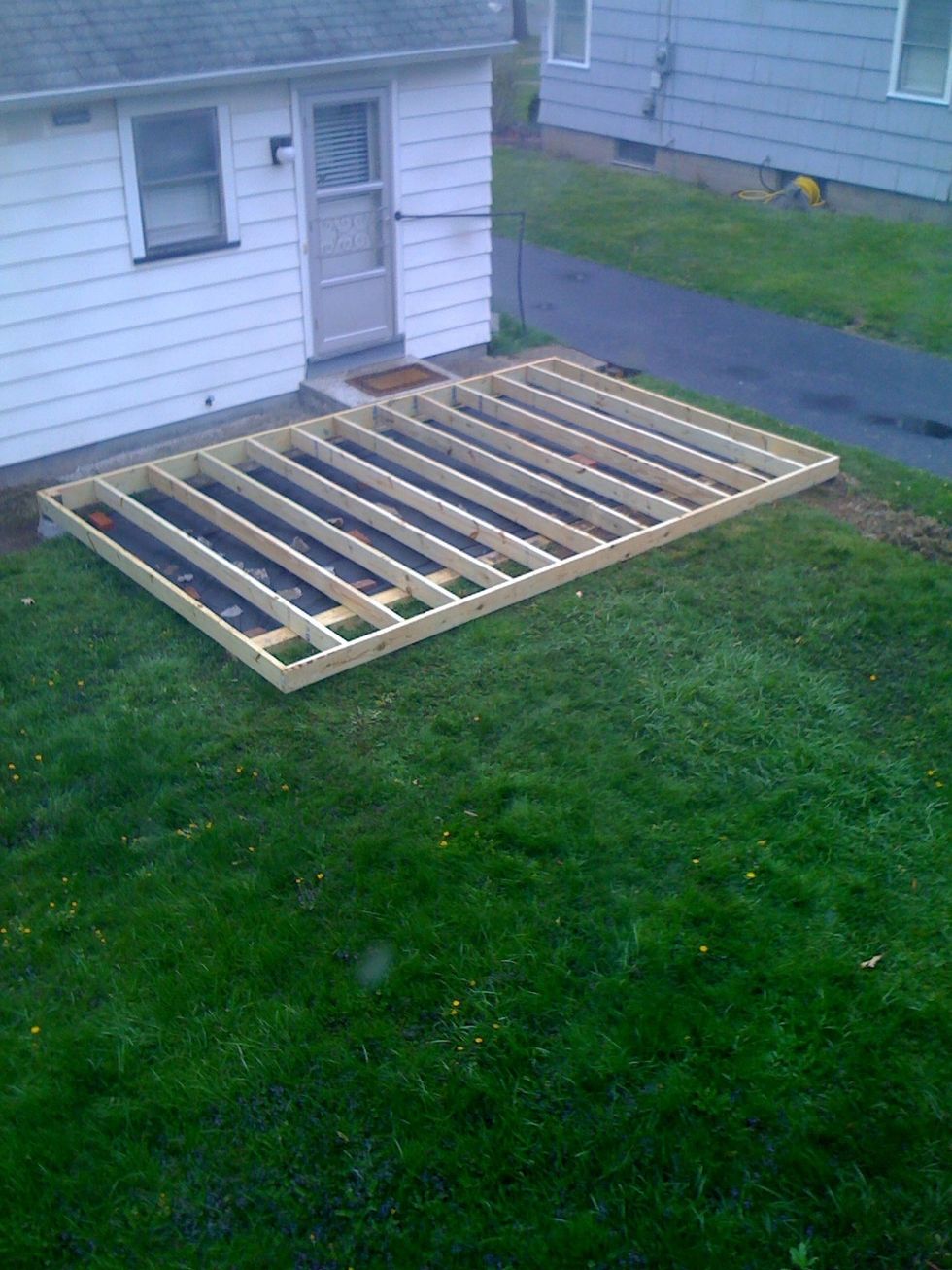 Set front board to all joists