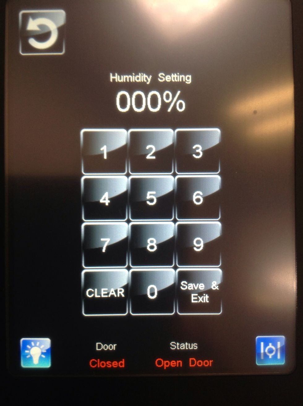 Set humidity to 0% fan speed high